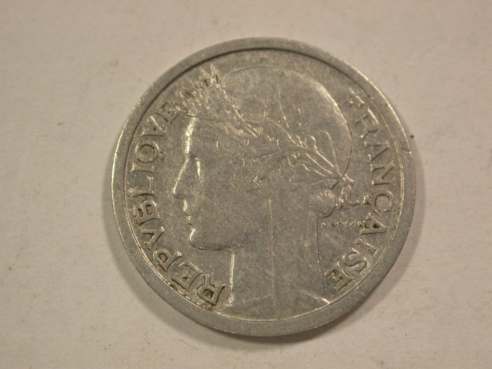  B43 Frankreich 1 Francs 1944 in ss   Originalbilder   