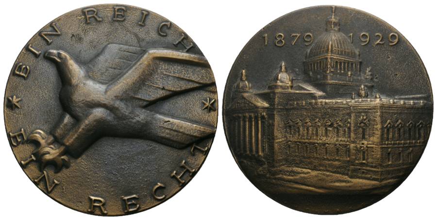  Bronzemedaille 1929; Ø 79,5 mm, 240 g   