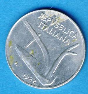  Italien 10 Lire 1982   