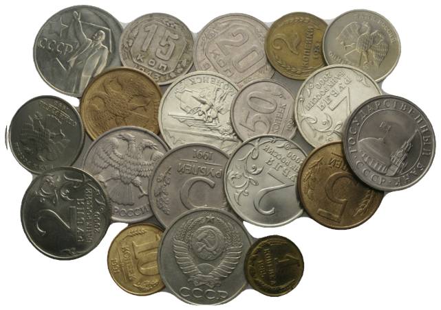  Russland, 19 Kleinmünzen   