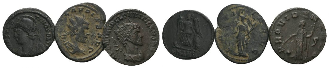  Antike, 3 Kleinmünzen   