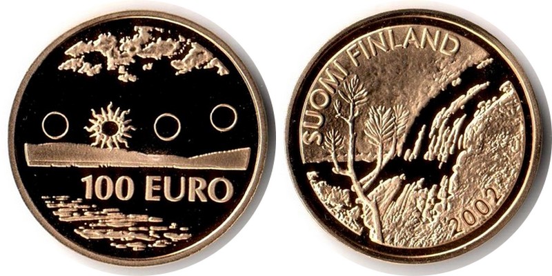 Finnland MM-Frankfurt Feingewicht: 7,78g Gold 100 EUR (Gedenkmünze) 2002 PP