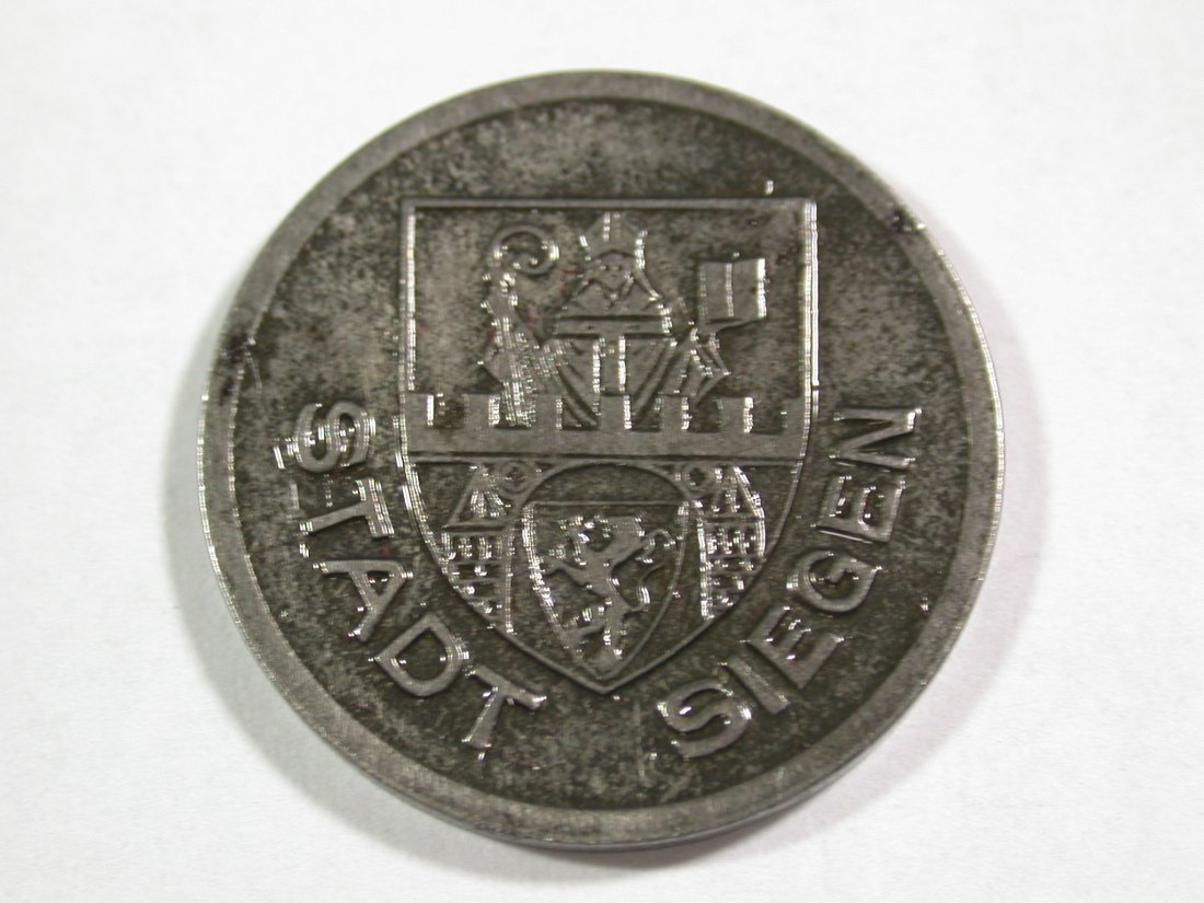  B16  Siegen 10 Pfennig 1918 Eisen in vz/vz+  Originalbilder   