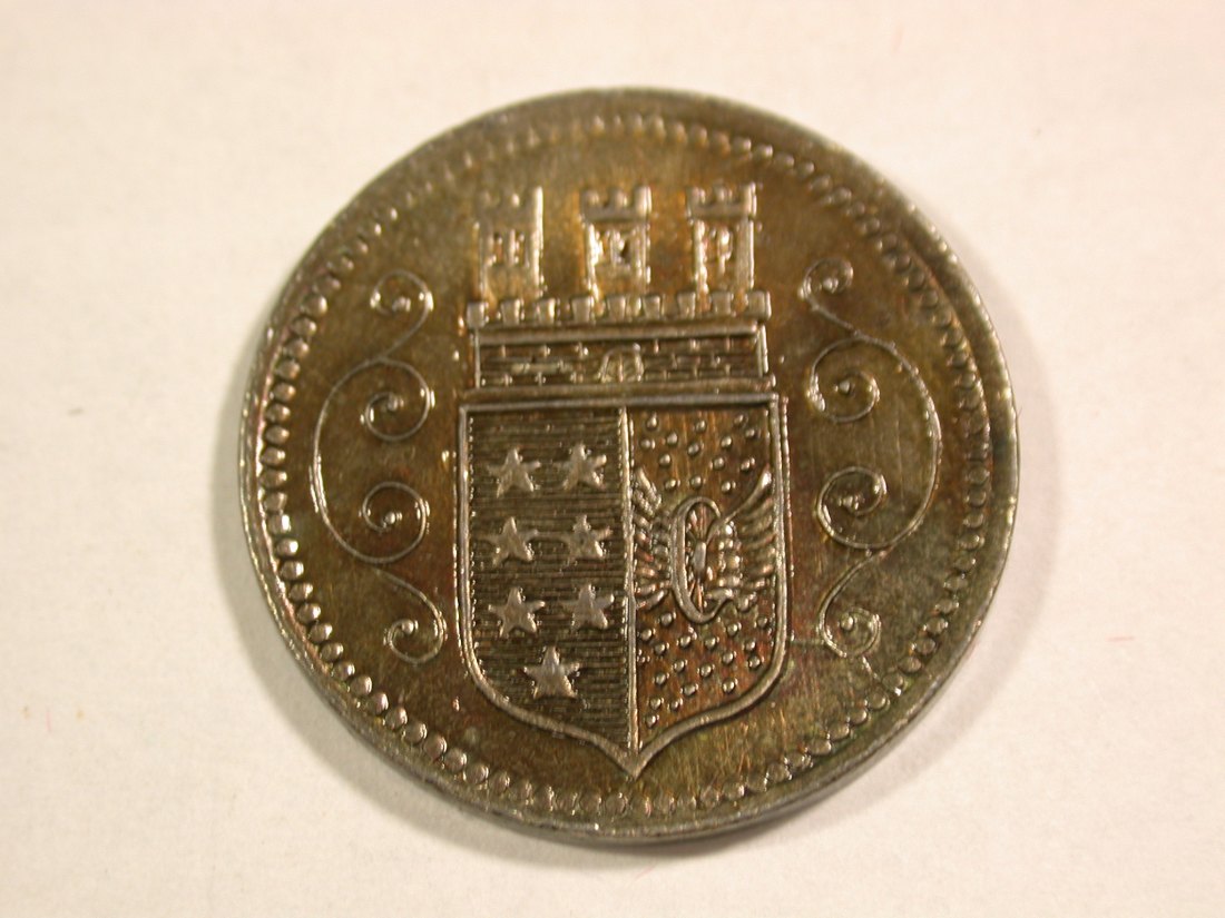  B16  Ohligs 10 Pfennig 1920 Eisen, herrliche Patina in f.ST  Originalbilder   