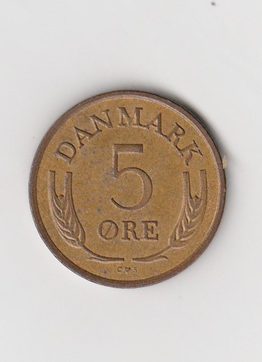 5 Öre Dänemark 1967 (&rt;K032)   