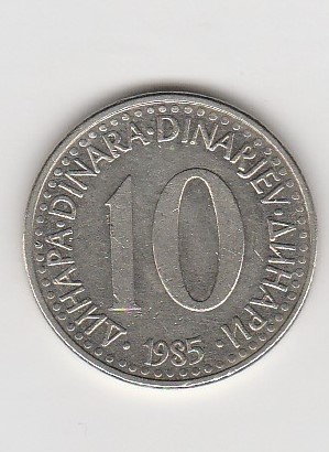  10 Dinara  Jugoslawien 1985 (K051)   