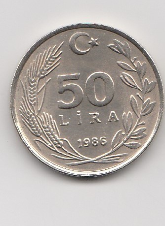  50 Lira Türkei 1986 (K061)   