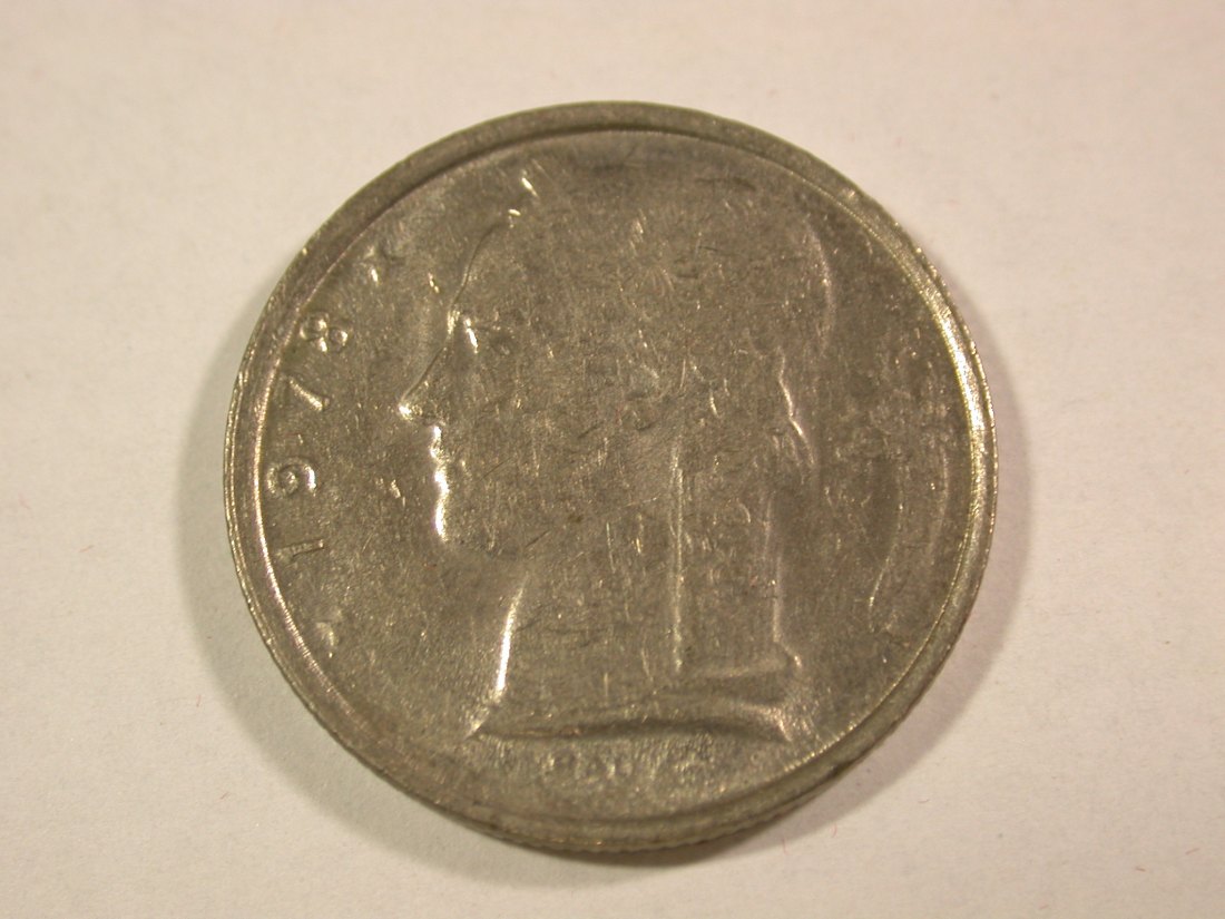  B44 Belgien 5 Francs 1978 in ss-vz Originalbilder   