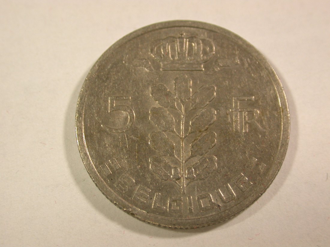  B44 Belgien 5 Franc 1974 in ss+ Originalbilder   