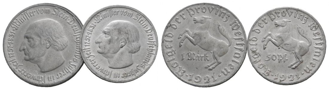  Deutsches Reich, 2 Kleinmünzen   