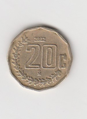  20 Centavos Mexiko 2002 (K213)   