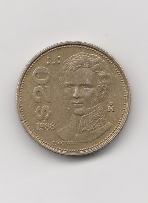  20 Pesos Mexiko 1988 (K287)   