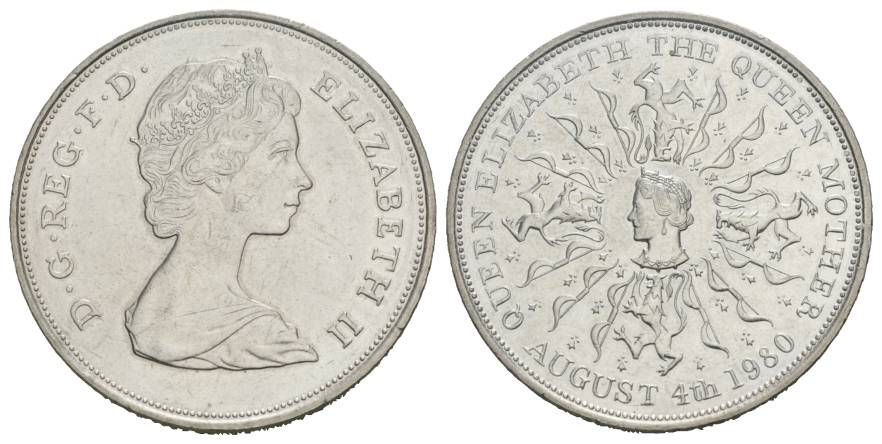  Großbritannien, 25 Pence 1980   
