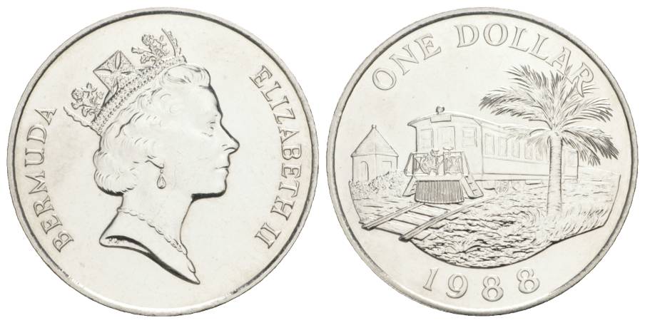  Bermuda, Dollar 1988; 28,00 g   