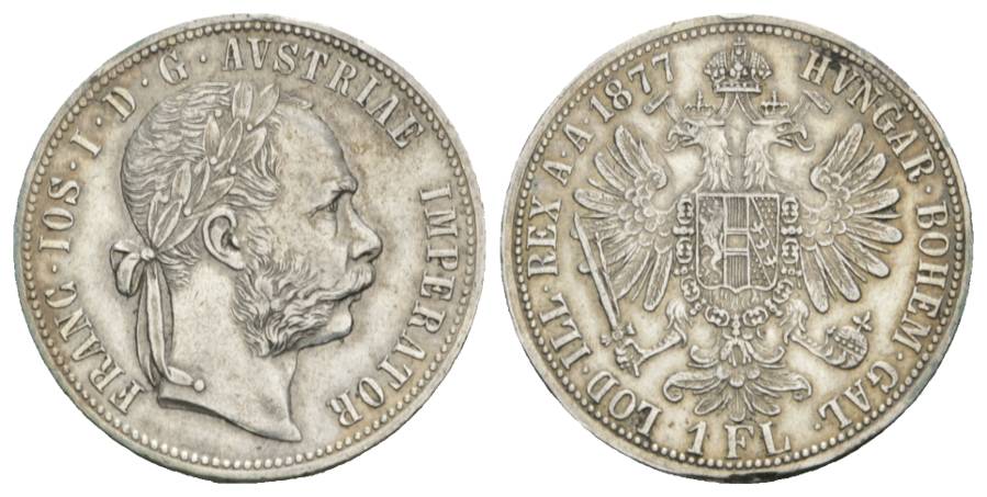  Österreich, 1 Florin 1877   