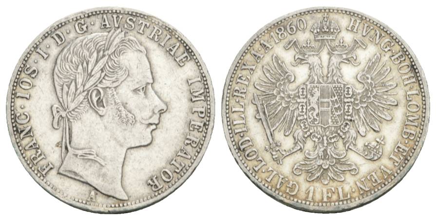  Österreich, 1 Florin 1860   