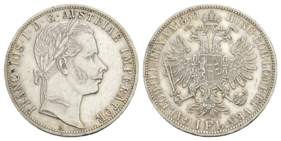  Österreich, 1 Florin 1860   
