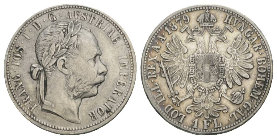  Österreich, 1 Florin 1879   