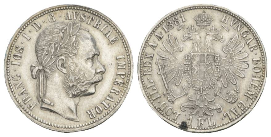  Österreich, 1 Florin 1881   