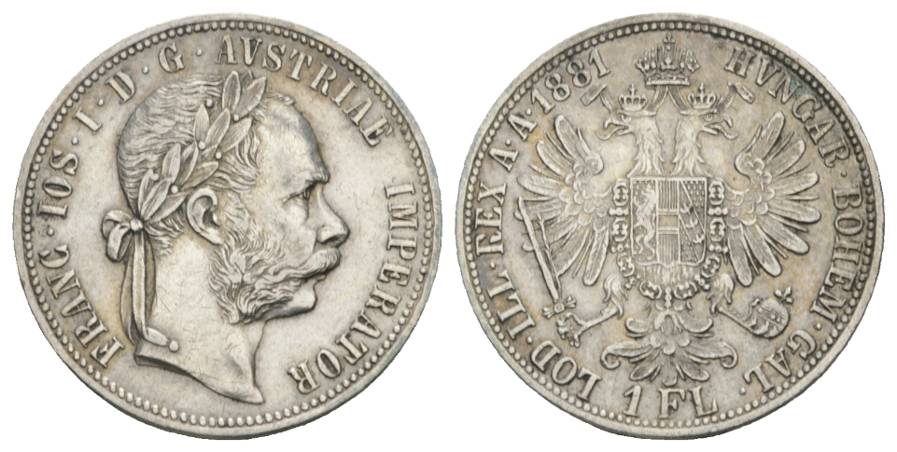  Österreich, 1 Florin 1881   