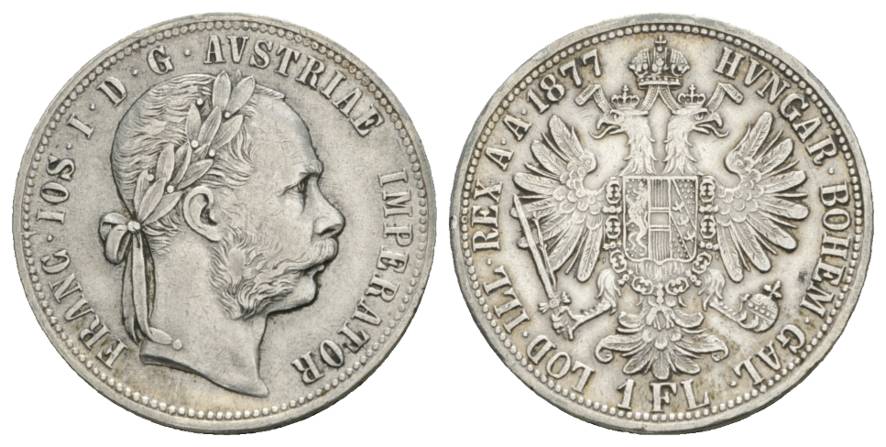  Österreich, 1 Florin 1877   