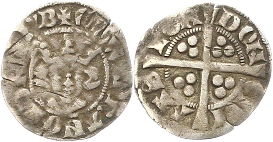  7833 England Edvard I. (1272 - 1307) Penny aus London schön   