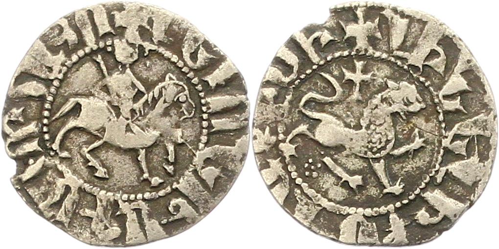  7852 Armenien Leon III. (1301 - 07)  Tram  Silber  schön   