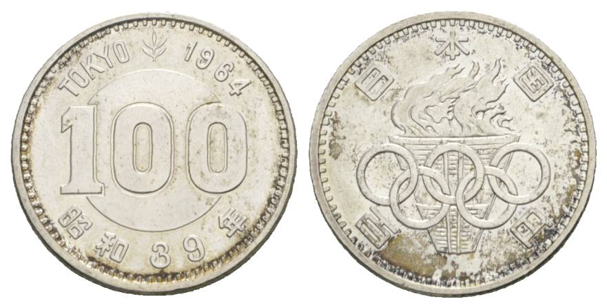  Japan 100 Yen 1964 Olympiade Tokio   