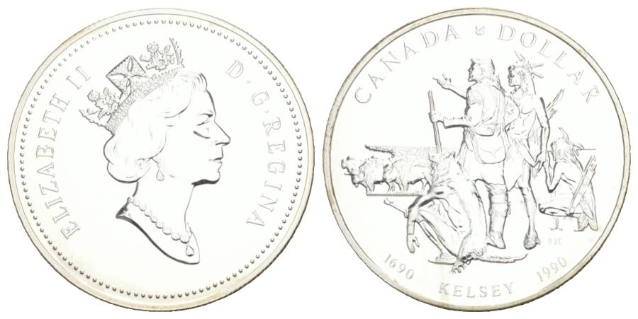  Kanada; Canada Dollar 1990; PP; Ag 23,30g   