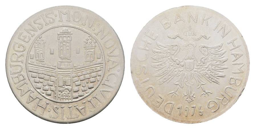  Hamburg, Medaille 1976; Ag 16,69 g, Ø 32 mm   