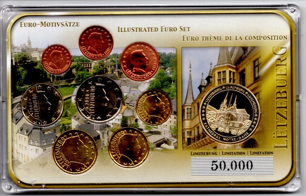  Luxemburg    Euro-Kursmünzensatz ver. Jgg    FM-Frankfurt   stempelglanz   