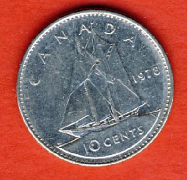  Kanada 10 Cents 1978   