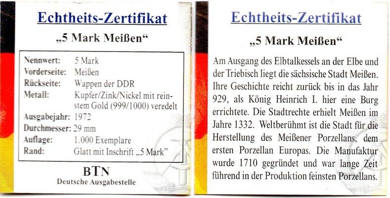  Deutschland    2 Euro/5 Mark   Gedenkmünzen 2007/1972    FM-Frankfurt   