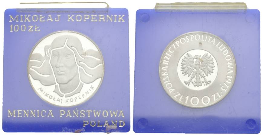  Polen, 100 Zloty 1973, PP, Ag   