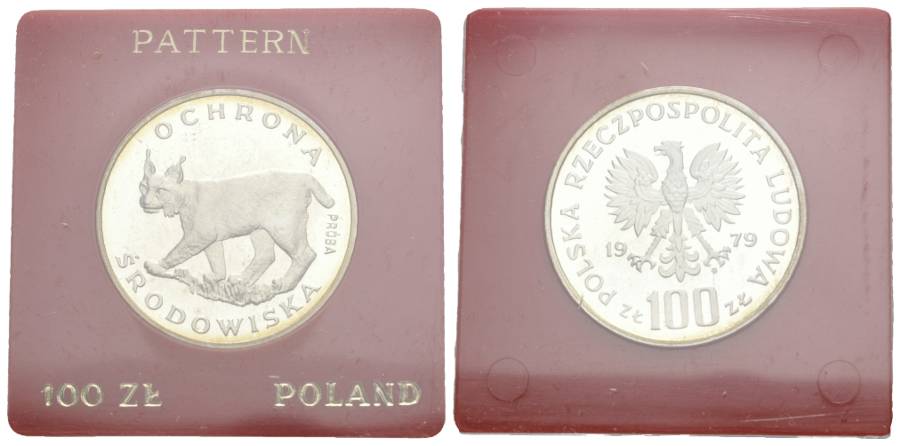  Polen, 100 Zloty 1979, Ag, PP   