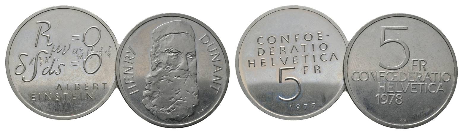  Schweiz, 5 Franken 1979/ 1978   