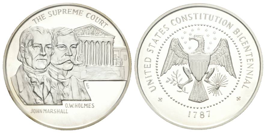  USA, Medaille 1987, PP, Ag, 23,44 g, Ø 38,6 mm   
