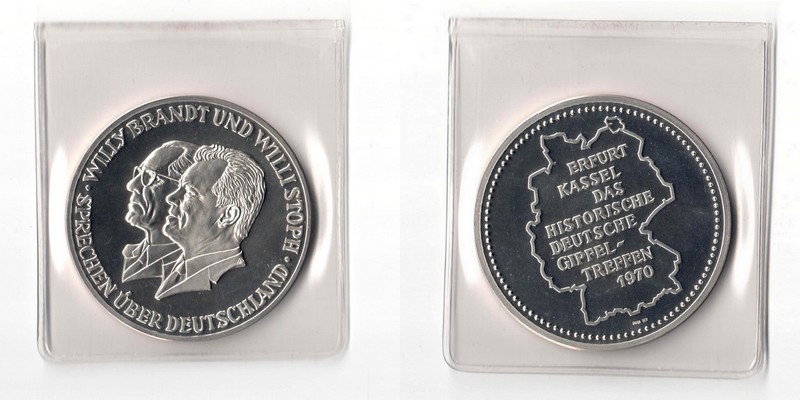  Deutschland Medaille  1970  FM-Frankfurt Feingewicht: 50g Silber   