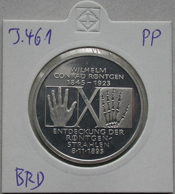 BRD 10 DM PP Röntgen 1995 J.461 - Originalbild