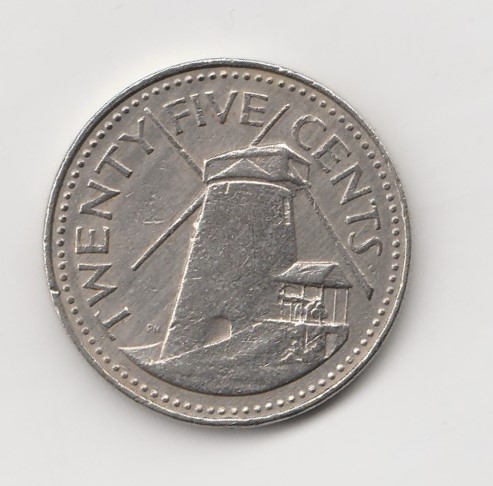  25 Cents Barbados 1978 (K640)   