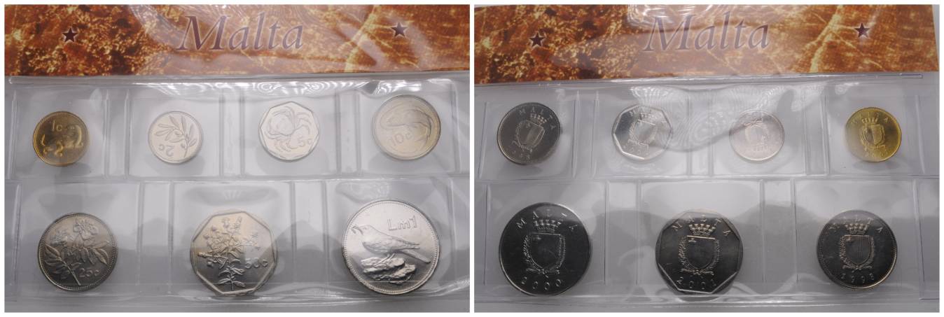  Malta, 7 Kleinmünzen   