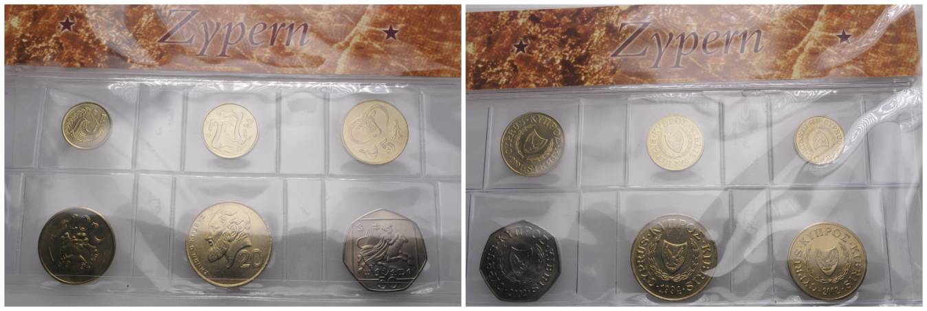  Zypern, 6 Kleinmünzen   