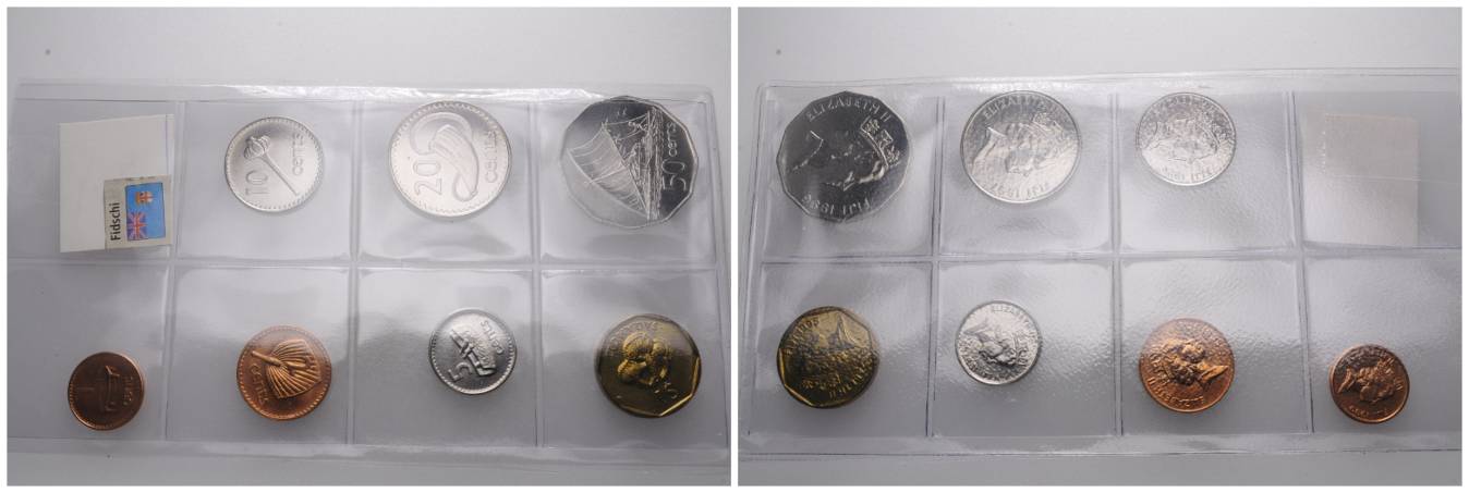  Fidschi, 7 Kleinmünzen   