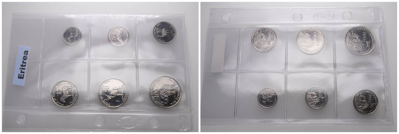  Eritrea, 6 Kleinmünzen   