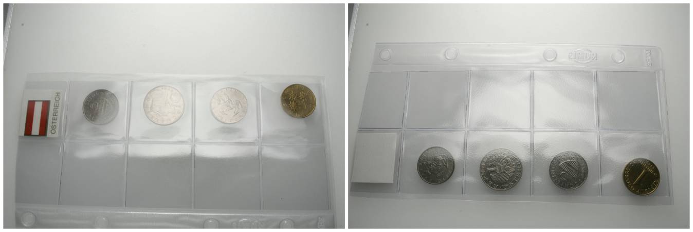  Österreich, 4 Kleinmünzen   