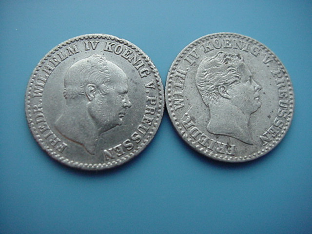Brandenburg PreußenWilhelm IV2 X 2 1/2 Silbergroschen 1849 u.1860 A