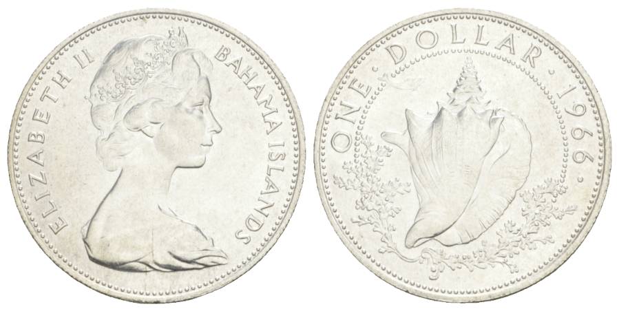  Bahamas, 1 Dollar 1966   