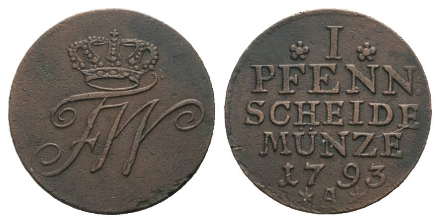  Altdeutschland, Kleinmünze 1793   