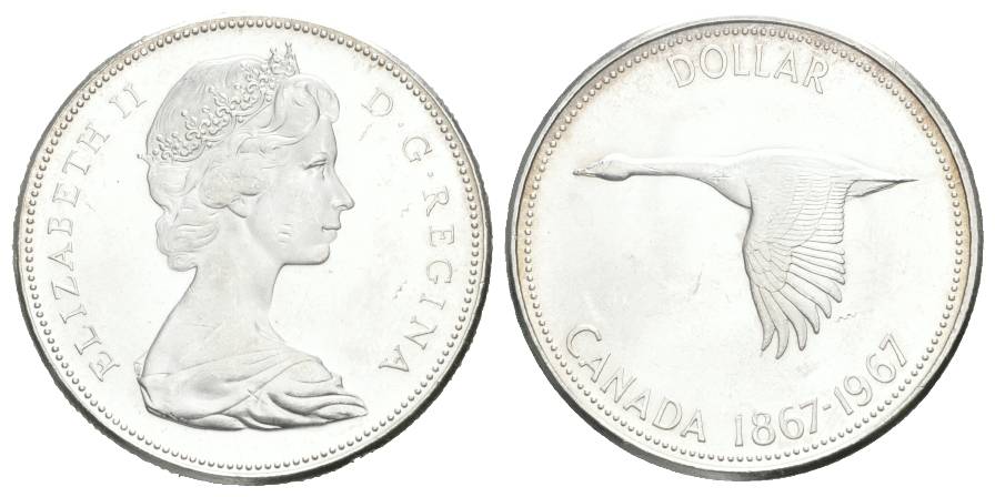  Canada, Dollars 1976; AG 0,500; 23,19 g   