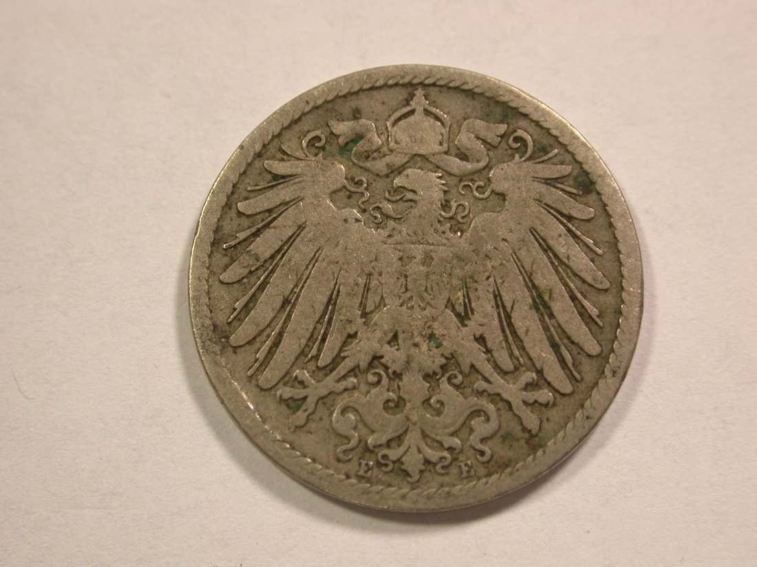  B17 KR 10 Pfennig 1891 E in f.ss Originalbilder   